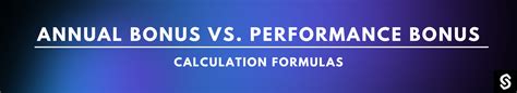 annual bonus calculation formula|Annual Bonus vs Performance Bonus: Bonus .